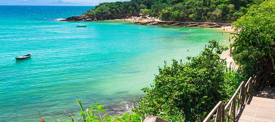 Plage d'Azeda en croisière à Buzios