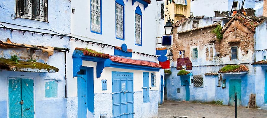 Detalles arquitectónicos y puertas de Marruecos