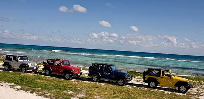 jeep journey to pleasure beach costa maya