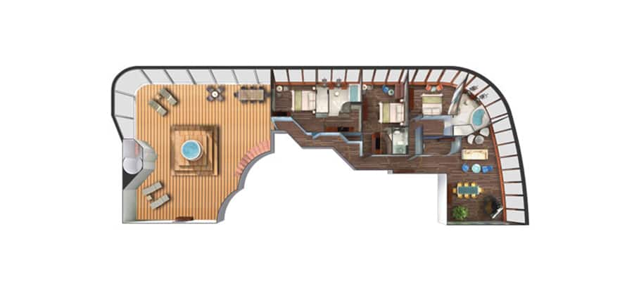 3-Bedroom Garden Villa floor plan