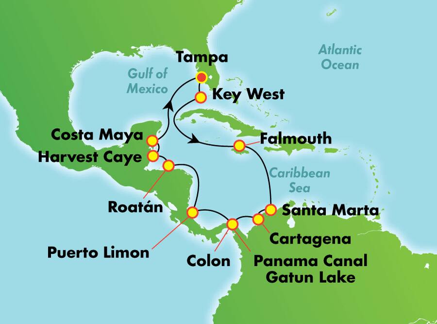 14-Day Panama Canal Round-trip from Tampa 14-Day Panama Canal Round-trip from Tampa