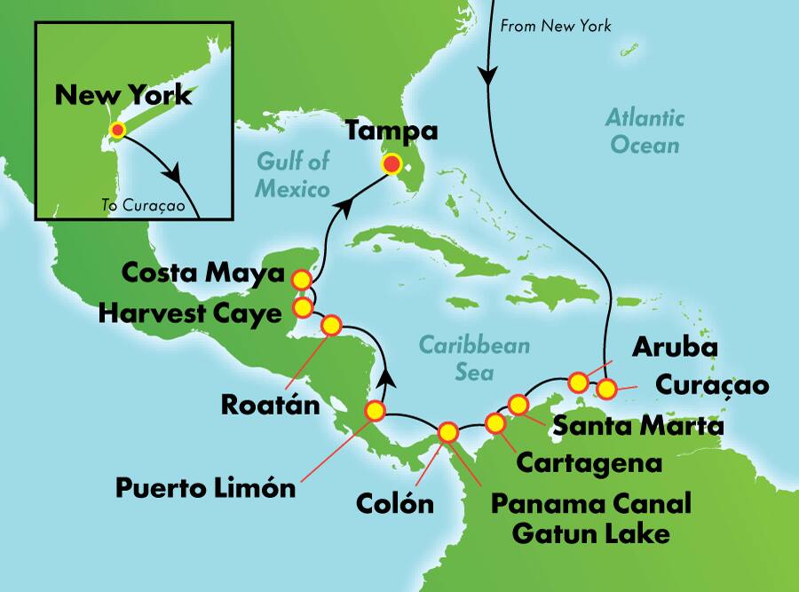 15-Day Panama Canal from New York 15-Day Panama Canal from New York