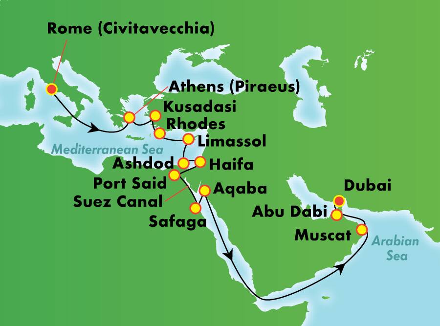 21-Day Wonders of the Mediterranean and Arabia 21-Day Wonders of the Mediterranean and Arabia
