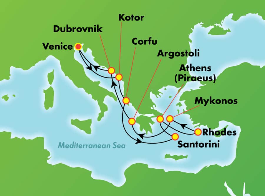 9Day Greek Isles from Venice Norwegian Cruise Line