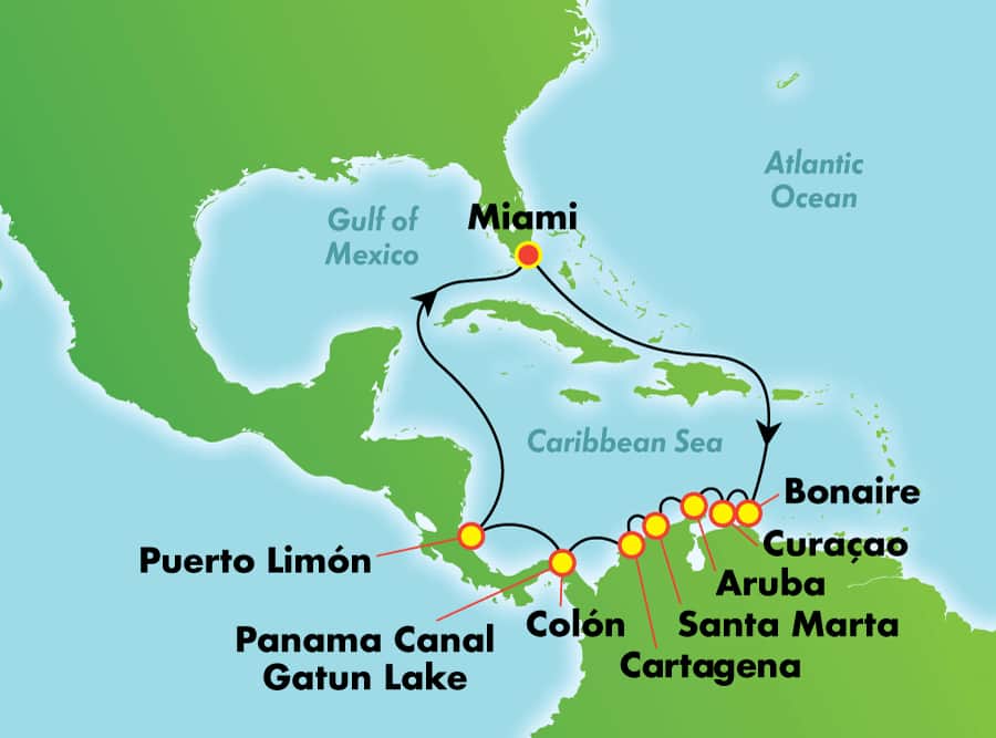 12-Day Picturesque Panama Canal, Costa Rica, and Cartagena from Miami