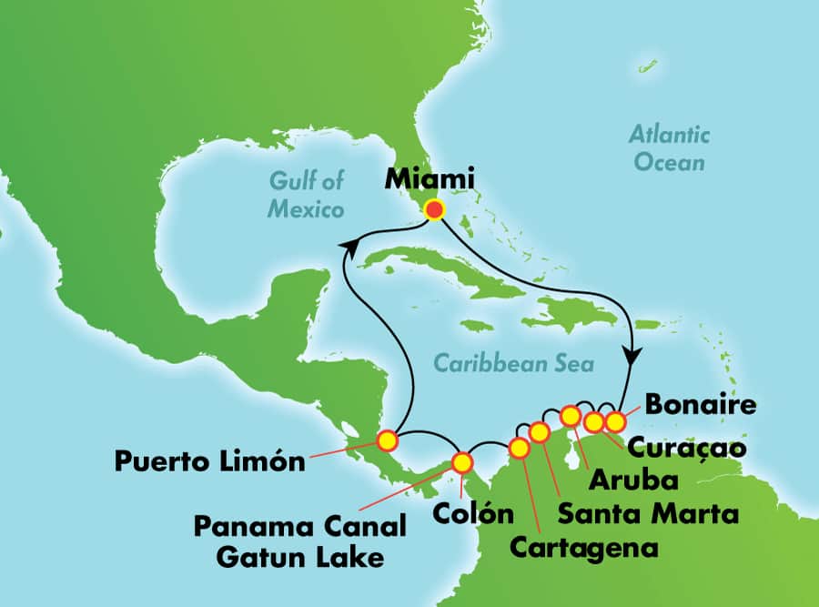 12-Day Picturesque Panama Canal, Costa Rica, and Cartagena from Miami 12-Day Picturesque Panama Canal, Costa Rica, and Cartagena from Miami