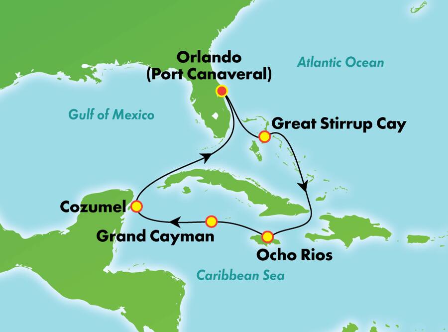7-Day Western Caribbean from Orlando (Port Canaveral) 7-Day Western Caribbean from Orlando (Port Canaveral)