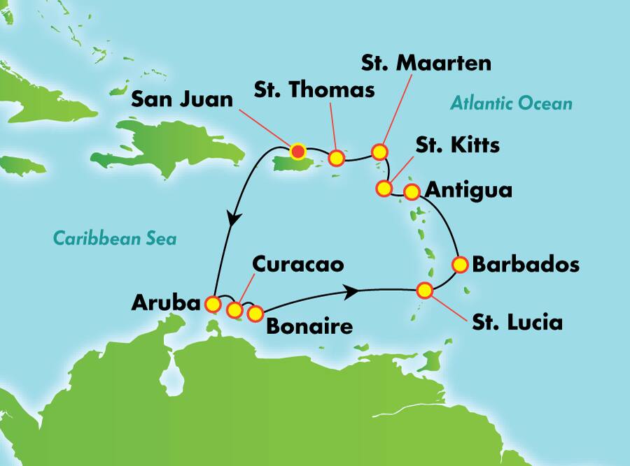 11-Day Southern Caribbean from San Juan 11-Day Southern Caribbean from San Juan