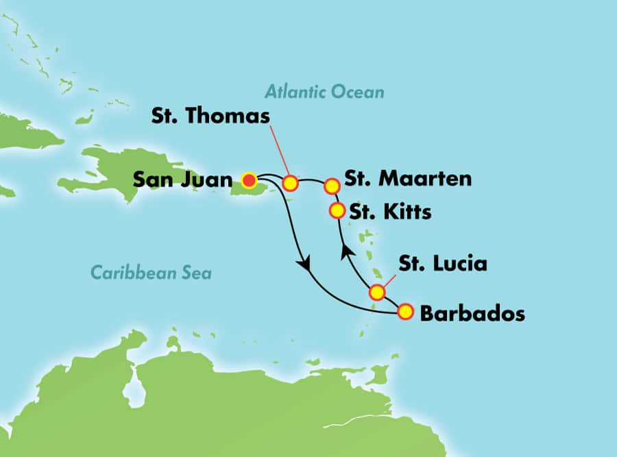 southern caribbean cruise from san juan