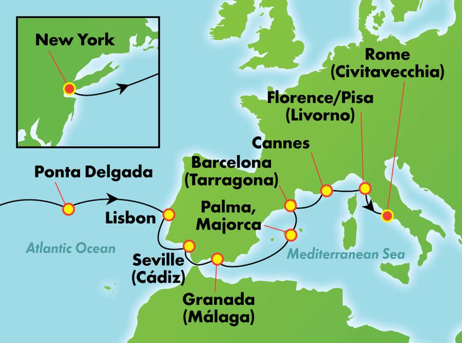15-Day Transatlantic from New York 15-Day Transatlantic from New York