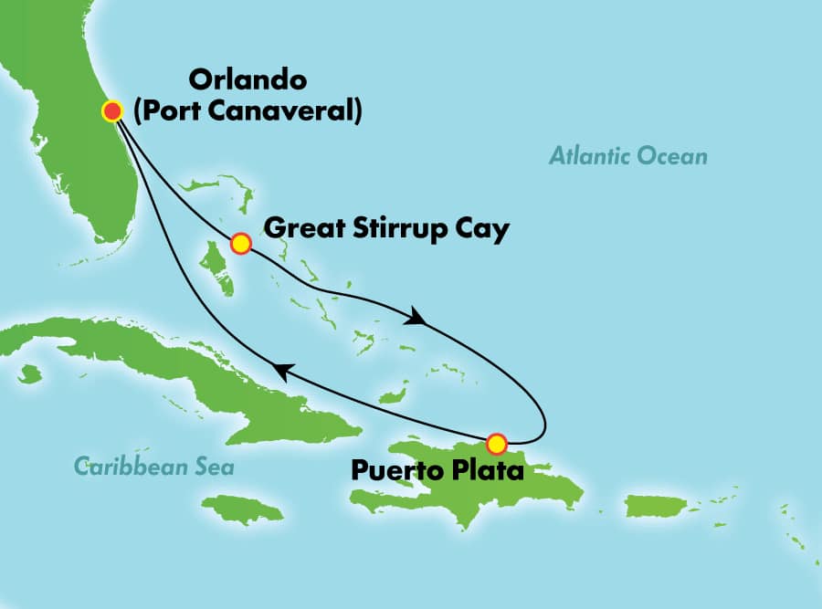 5 Tage Östliche Karibik ab Orlando (Port Canaveral) 5 Tage Östliche Karibik ab Orlando (Port Canaveral)