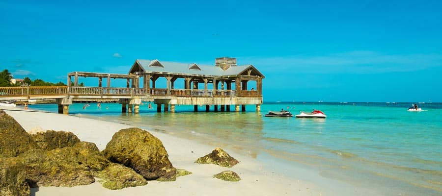 Spiaggia delle Florida Keys durante la tua crociera ai Caraibi