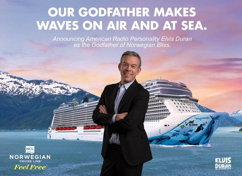 Elvis Duran Named Norwegian Bliss Godfather Ncl Travel Blog