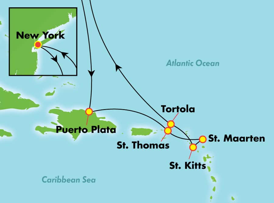 10-Day Southern Caribbean from New York 10-Day Southern Caribbean from New York