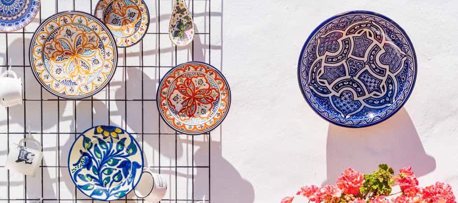 Browse local handmade crafts while touring Puerto del Rosario.
