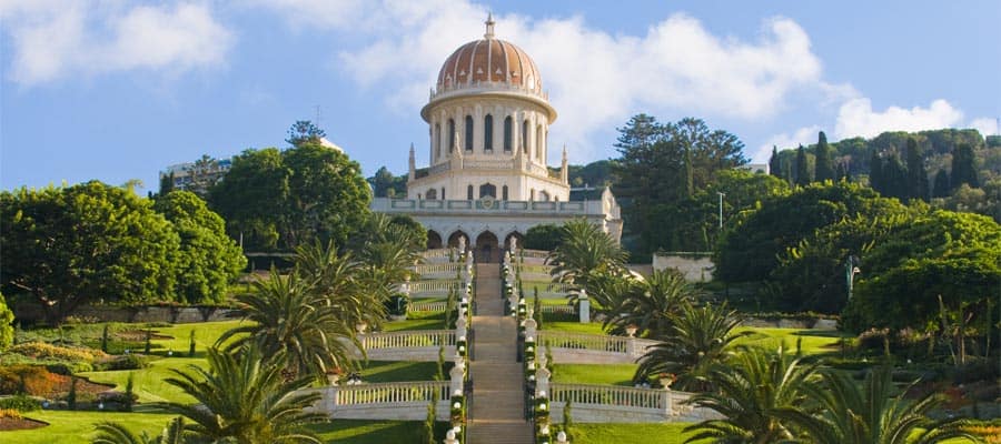 The Bahai Gardens on your Haifa Cruises