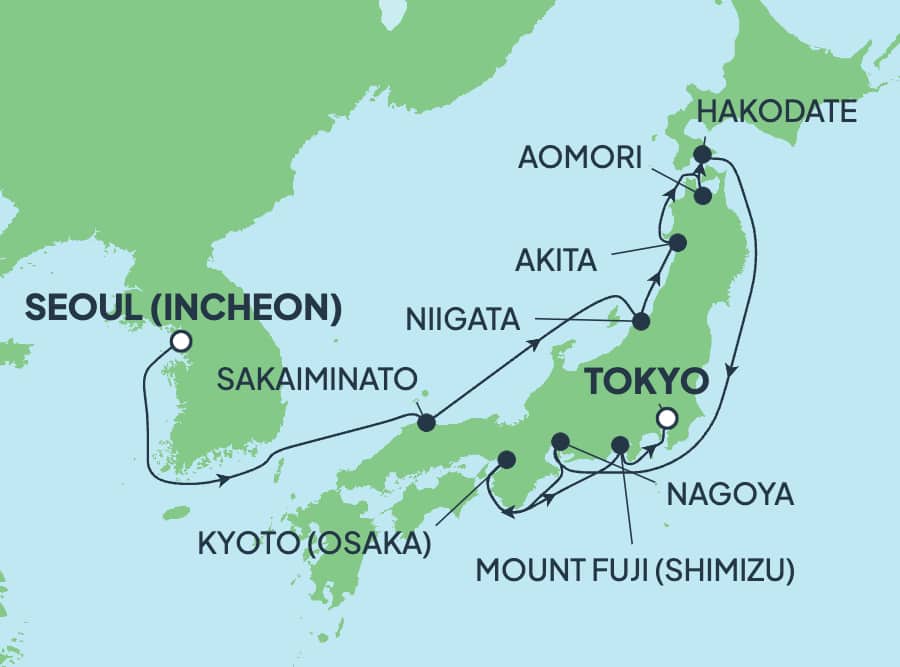Asia: Osaka, Nagoya, Sakaiminato y Hakodate