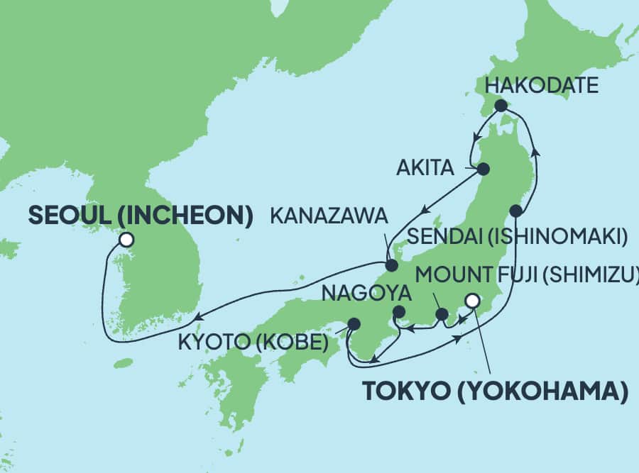 Asia: Nagoya, Sakaiminato y Hakodate