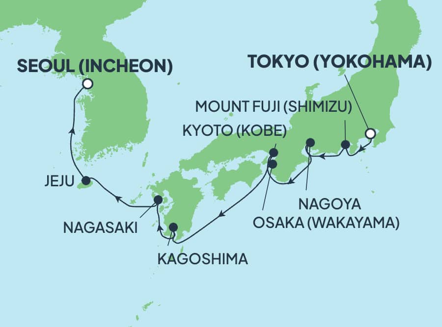 Asia: Kobe, Kochi, Jeju y Nagoya