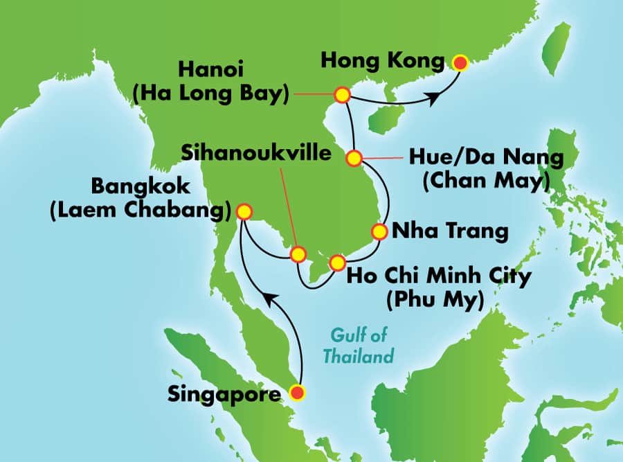 cruise singapore hong kong to vietnam