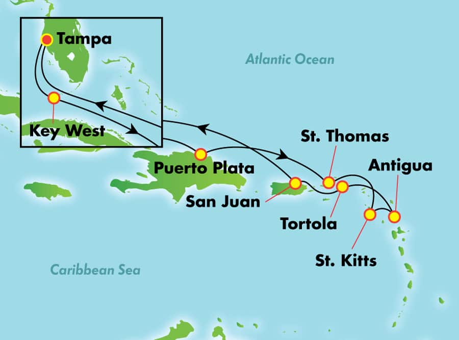 13-Day Southern Caribbean from Tampa 13-Day Southern Caribbean from Tampa