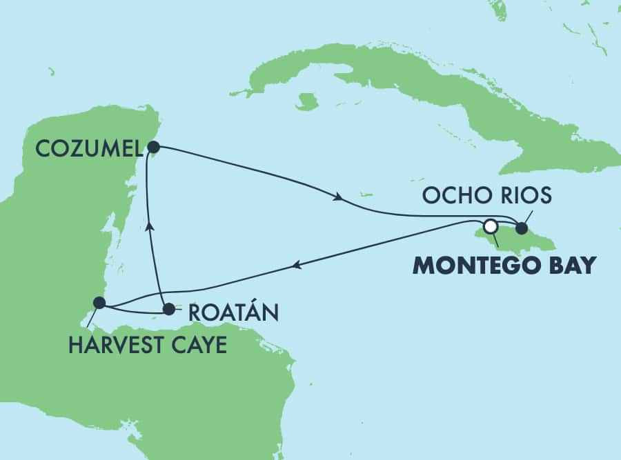 7-Day Caribbean Round-trip Jamaica: Harvest Caye