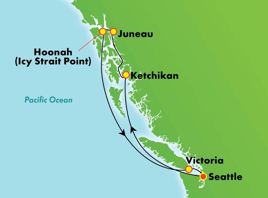 7-Day Scenic Alaska: Inside Passage from Seattle 7-Day Scenic Alaska: Inside Passage from Seattle