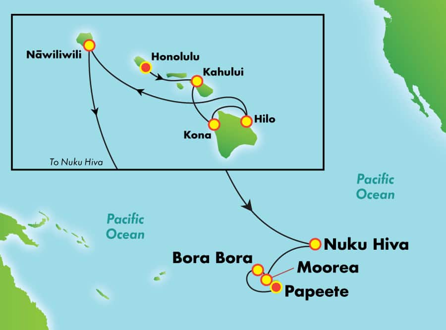 french polynesia cruise from hawaii