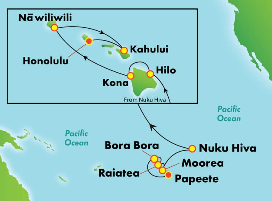 cruise hawaii to papeete