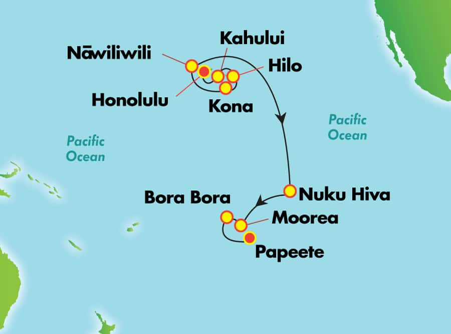 cruises tahiti to hawaii