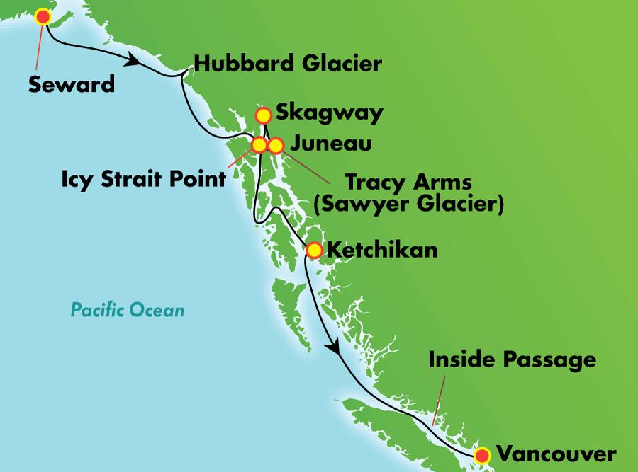 11-Day Anchorage Denali Express - Southbound Cruisetour 11-Day Anchorage Denali Express - Southbound Cruisetour