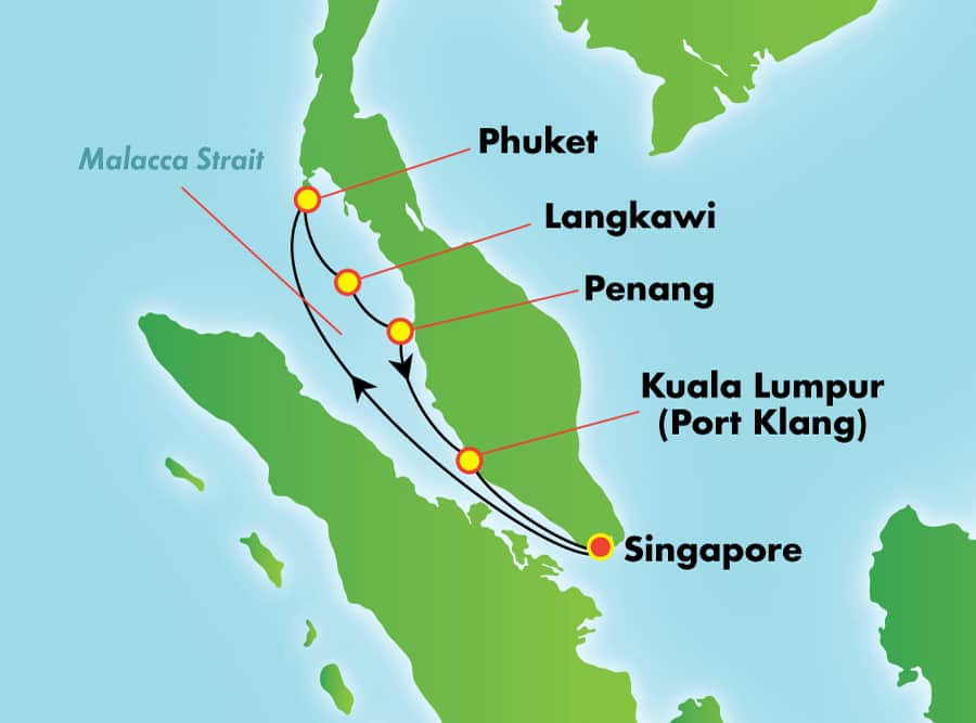 8-Day Phuket, Langkawi & Penang from Singapore - Cruise & Excursion