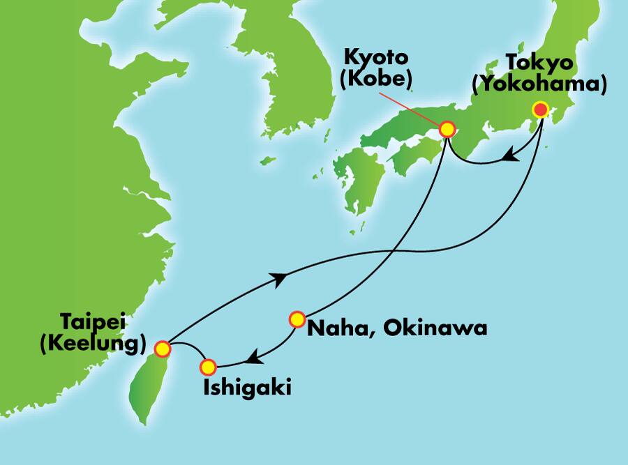 8-Day Golden Week from Tokyo (Yokohama) 8-Day Golden Week from Tokyo (Yokohama)