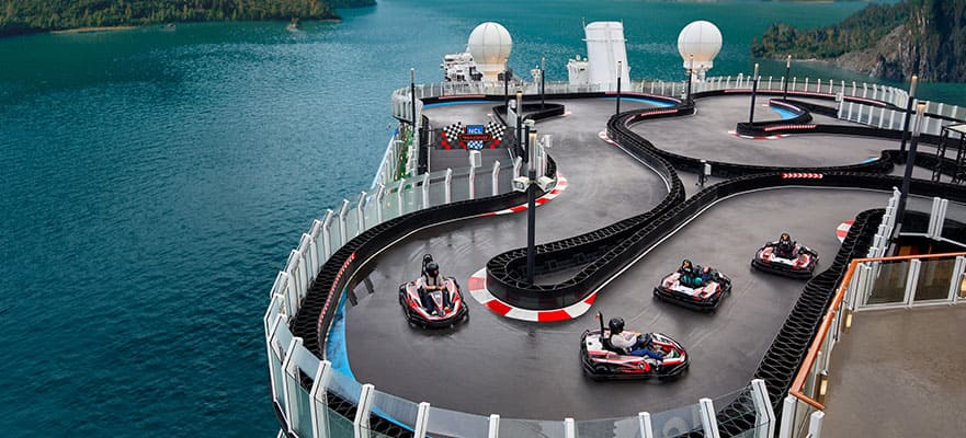 cruise with go kart track