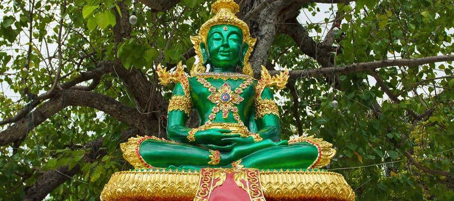 Statue of Buddha near Wat Arun on Cruise to Laem Chabang