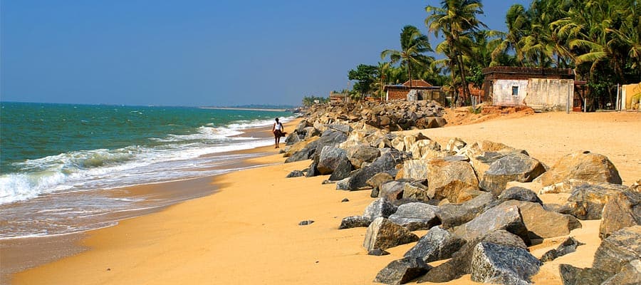 Beach of Ullal village on a Mangalore Cruises