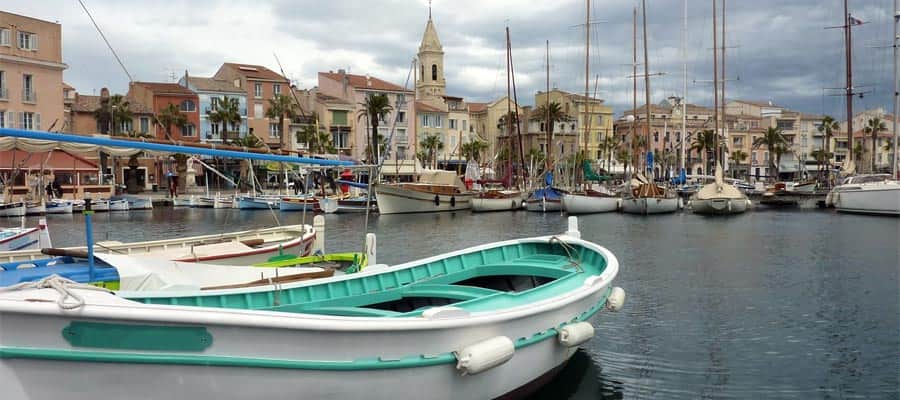 Sanary-sur-mer em um cruzeiro na Provença