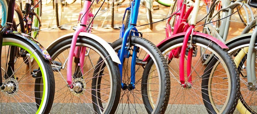 Ride bicycles through Mazatlan