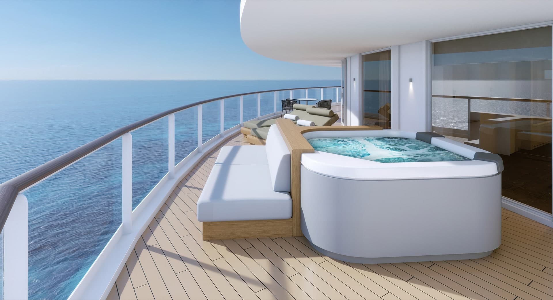 The Haven Aft Facing Penthouse Balcony