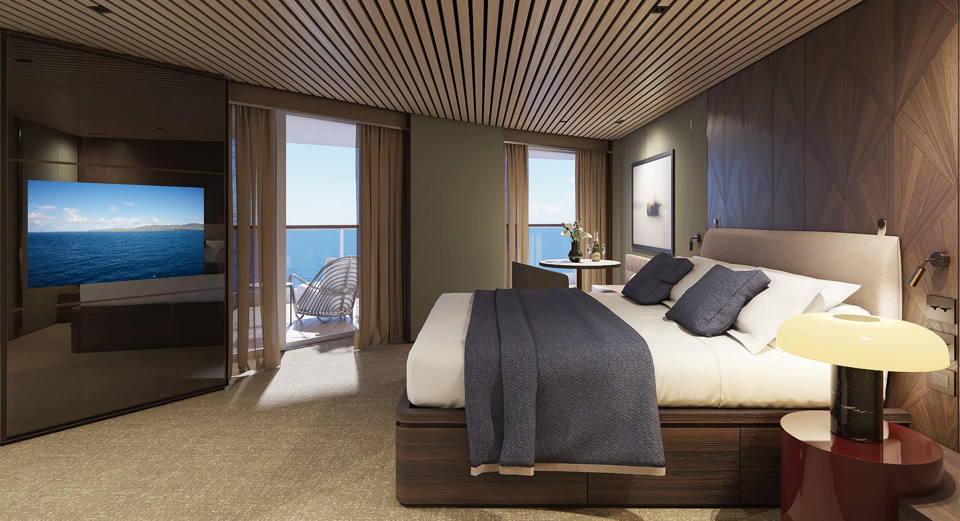 The Haven Aft Facing Penthouse Bedroom