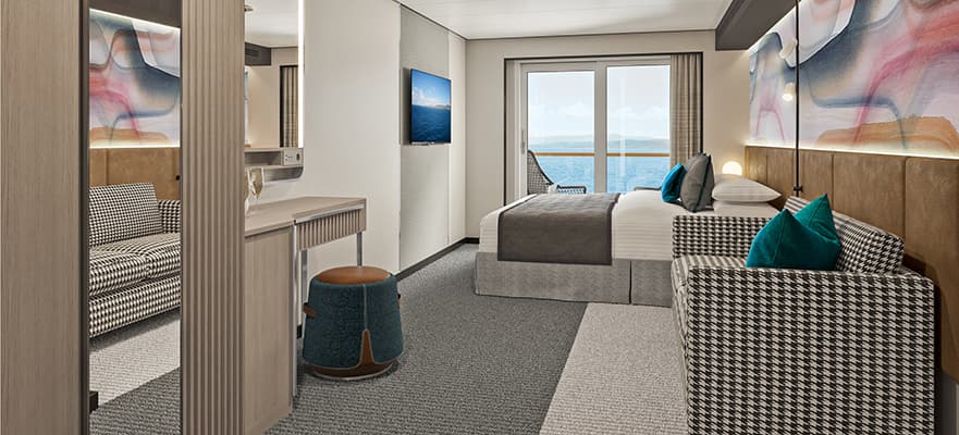 Aft-Facing Balcony floor plan