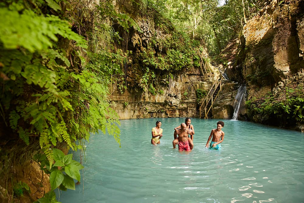 Waterfalls in Puerto Plata, Dominican Republic Waterfalls in Puerto Plata, Dominican Republic