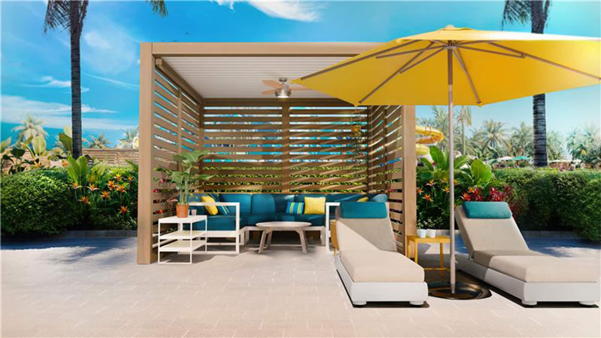 Great Tides Waterpark Cabana (up to 6 guests)