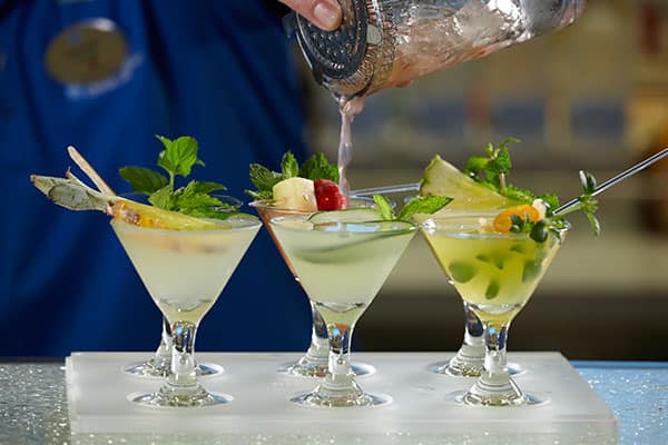 Cocktails de croisière aux Caraïbes