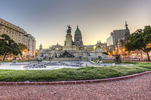 Congress Square in Buenos Aires