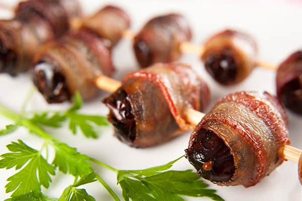 Bacon Wrapped Dates at The Cellars