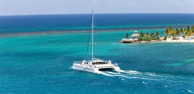 Ocho Rios Jamaica Champagne Catamaran Excursion Norwegian Cruise Line
