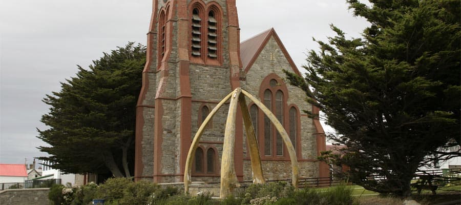 Catedral anglicana en Puerto Stanley