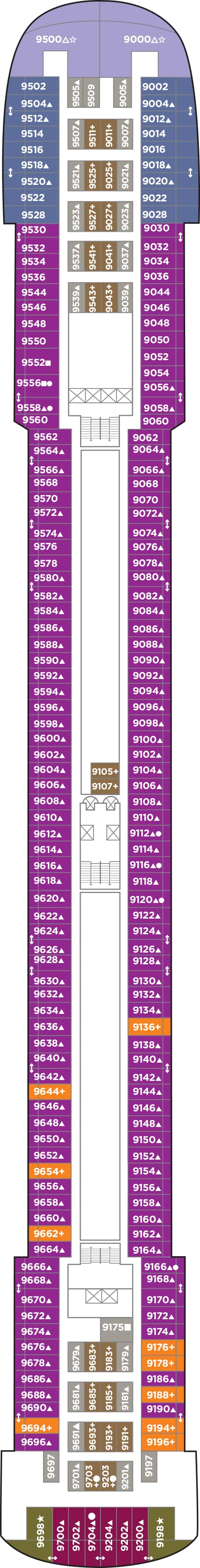 Localização do quarto
