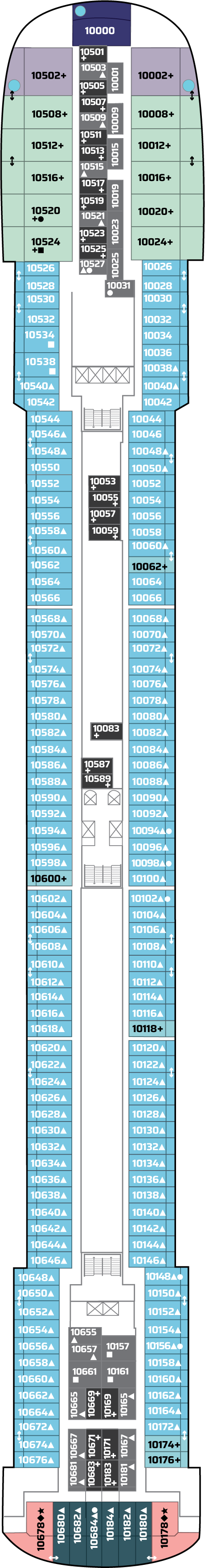 Localização do quarto